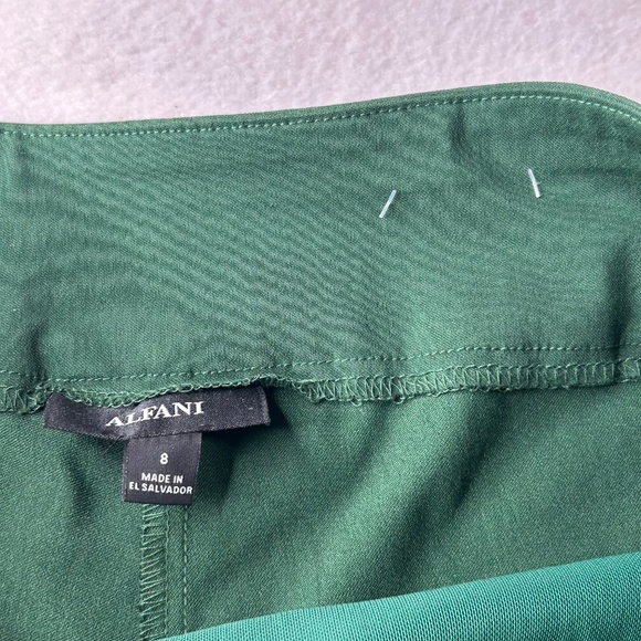 Alfani Women's Size 8 Pants Trousers Wide-leg Straight-leg Emerald Green - Picture 6 of 16